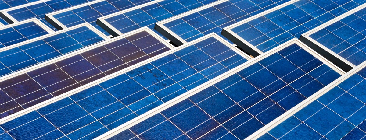 blue solar panel