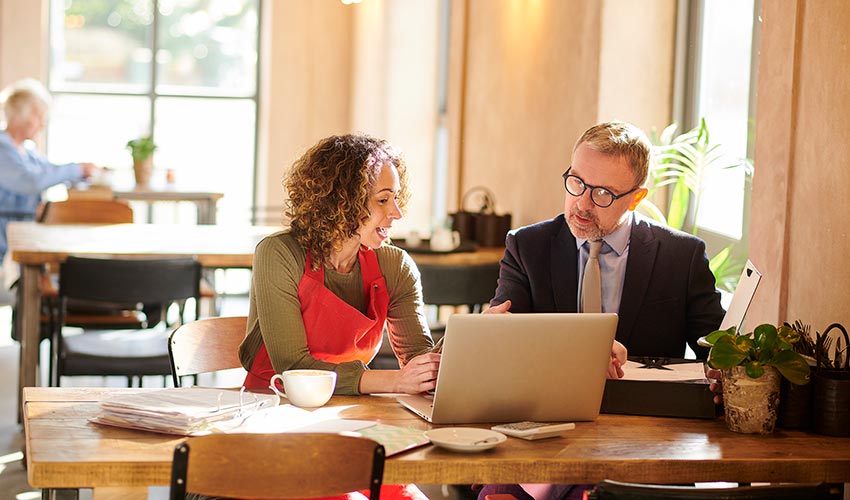 colleagues working in an informal setting