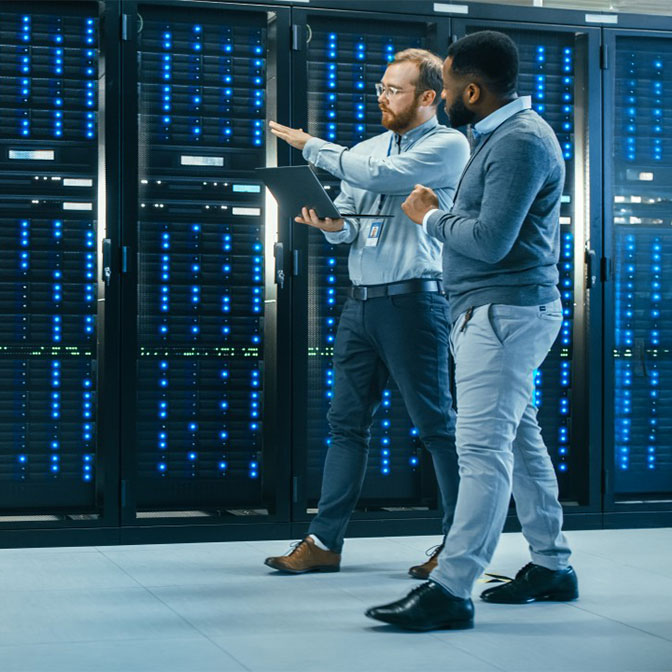 cyber engineers discussing cyber insurance 