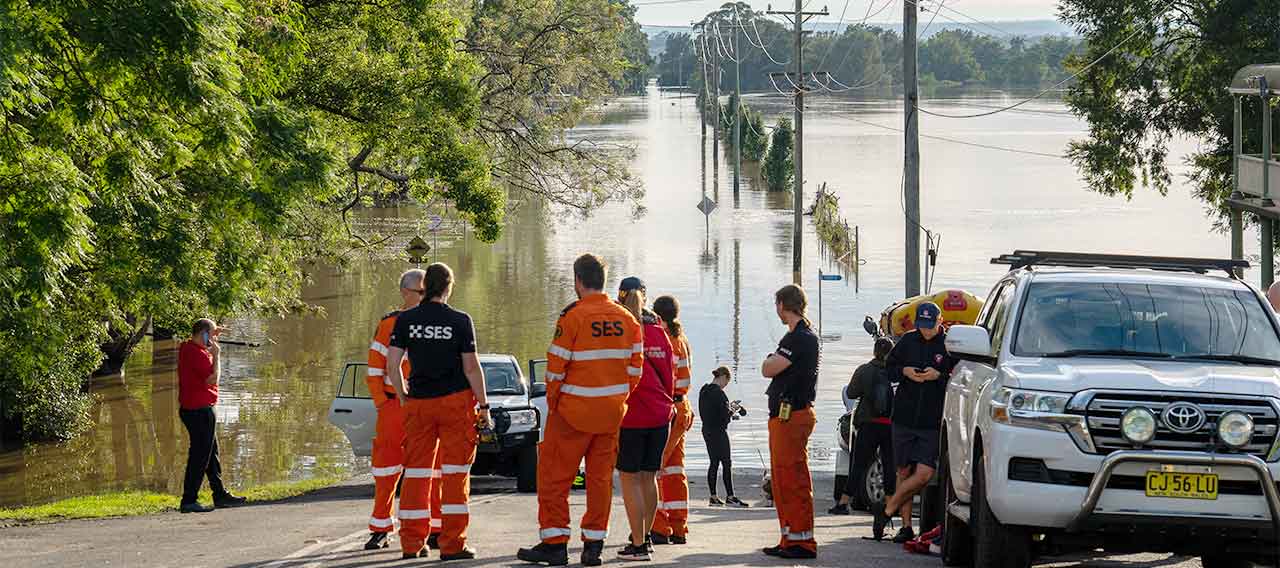 flooded road