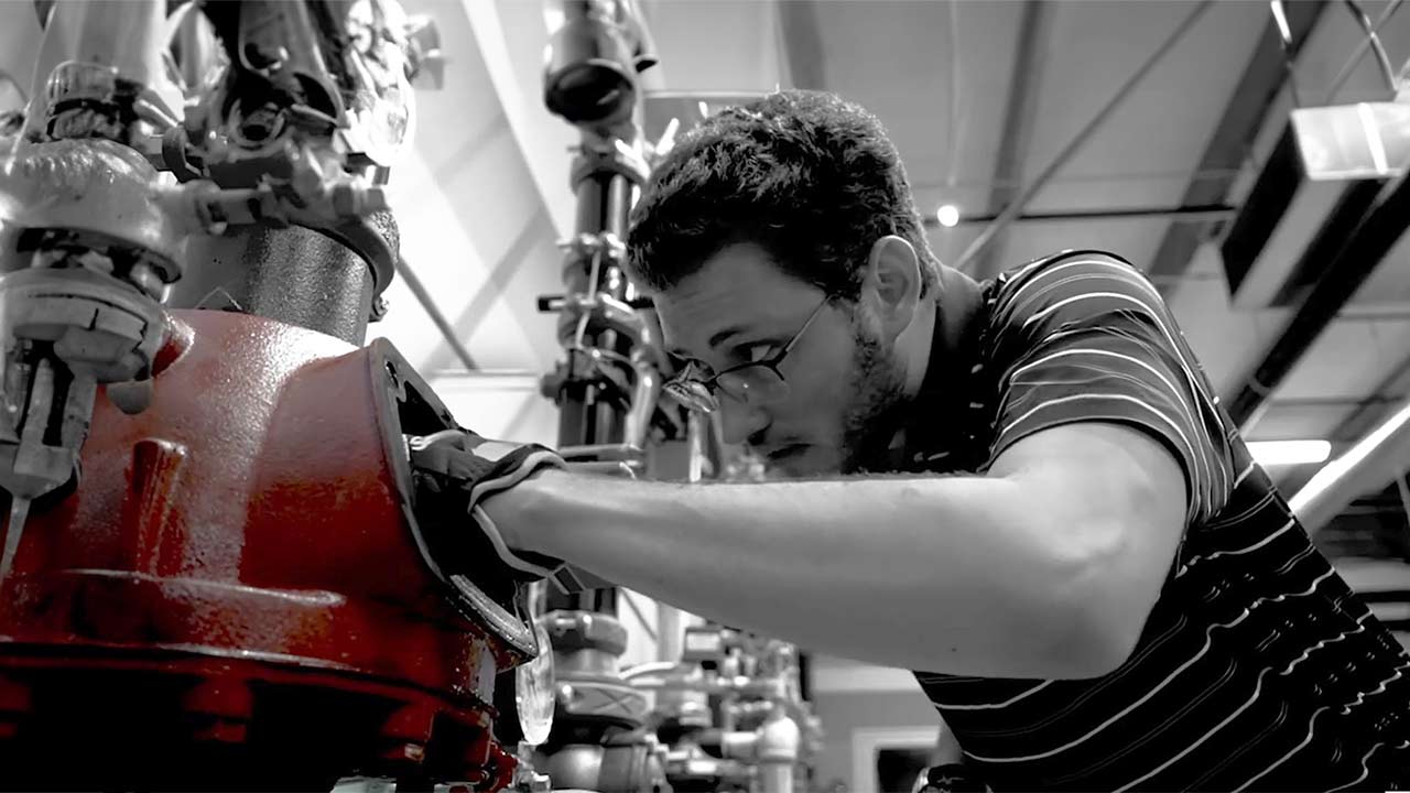 engineer conducting tests