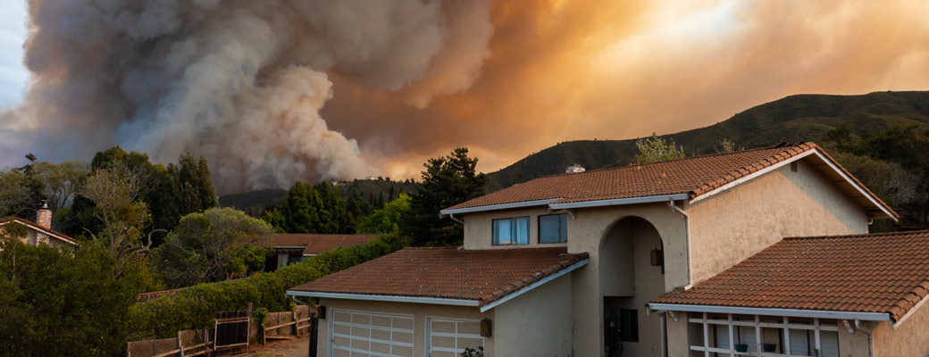 The California "River Fire" of Salinas, in Monterey County, was ignited by dry lightning on August 16, 2020, fills the sky with dark