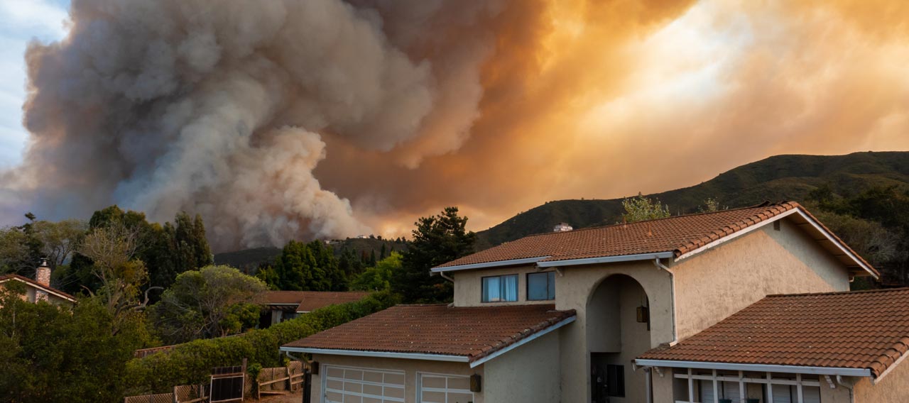 The California "River Fire" of Salinas, in Monterey County, was ignited by dry lightning on August 16, 2020, fills the sky with dark